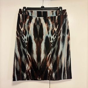 Calvin Klein, animal print skirt, size 6p